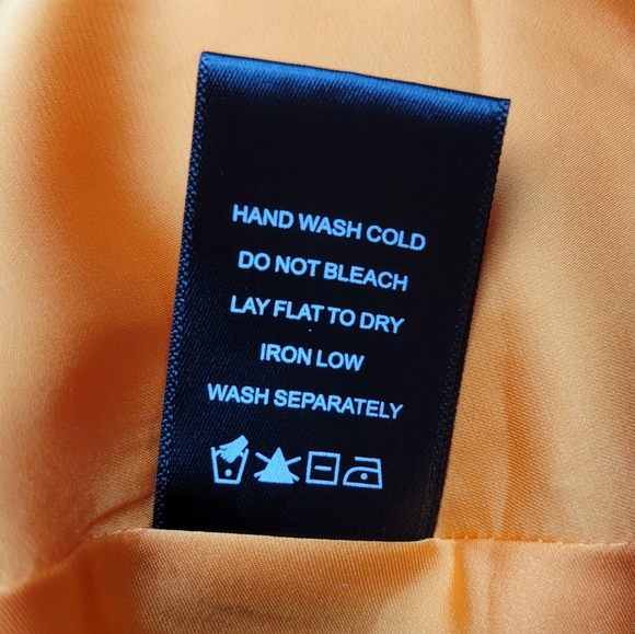 Revolve x Michael Costello Everett One Shoulder Orange Shift Dress Size Small - Picture 6 of 12